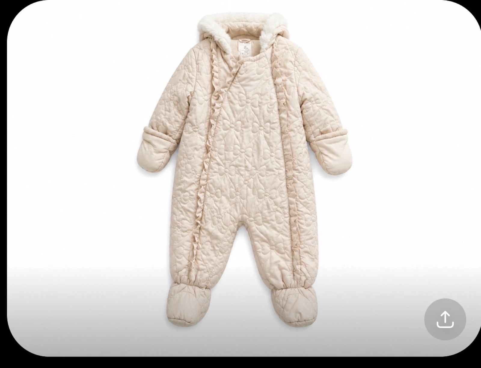 Buzo/Mono de invierno C&A Baby beige 74 (6-9 meses) 